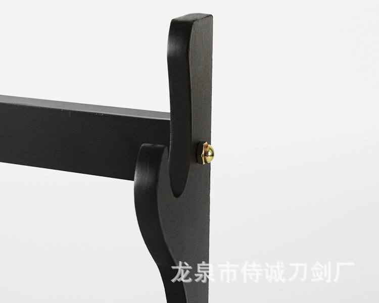 Multi-Layer Solid Wood Sword Rack, Weapon Display Holder – extra detail