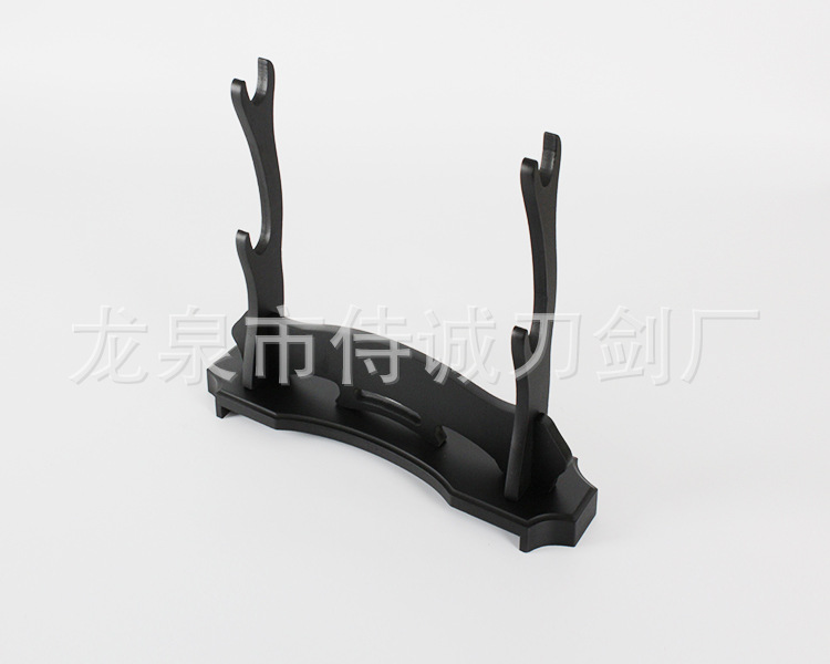 Multi-Layer Sword Stand - Solid Wood Han Sword Holder – detail shot