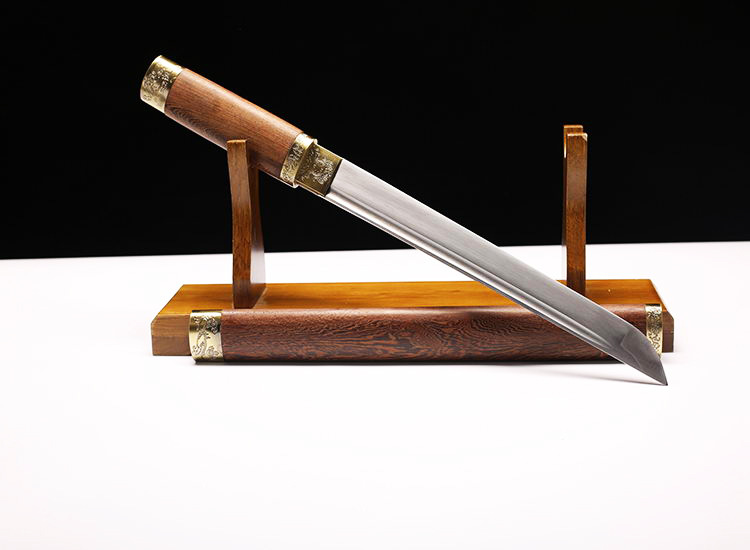 Pattern Steel "Qijia" Oxtail Martial Arts Sword – extra detail