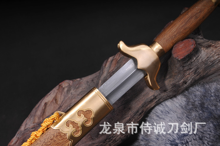 Pattern Steel Tai Chi Sword, All-Copper, Soft Sword – feature detail