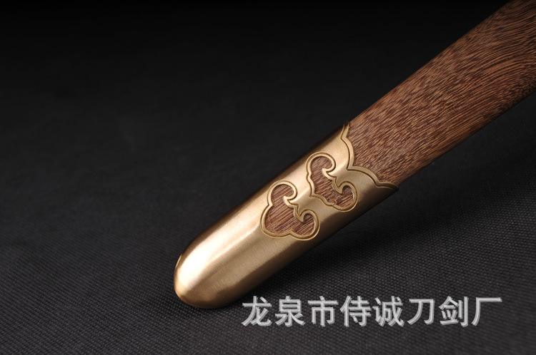 Pattern Steel Tai Chi Sword, All-Copper, Soft Sword – detail shot