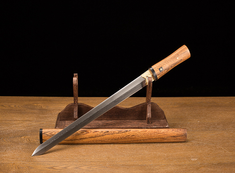 Plain Dress Pattern Steel Sword - Integrated Defense Short Sword – feature detail
