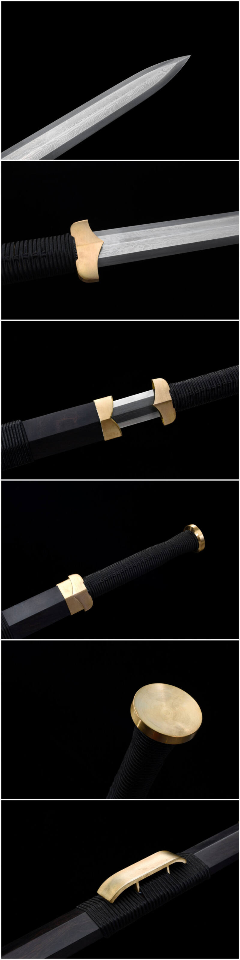 Shicheng King's Landing Han Sword, Pattern Steel Burning Blade – feature detail