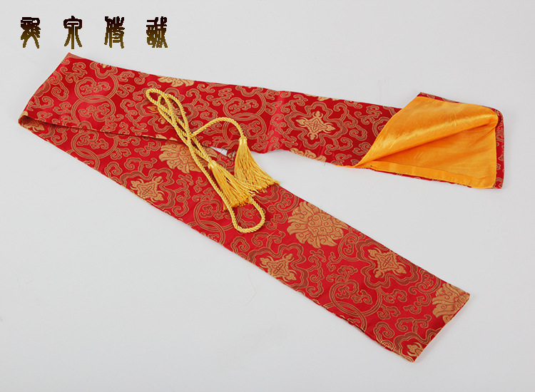 Sword Bag - Bamboo, Brocade, Han, Satin, Japanese Samurai – feature detail