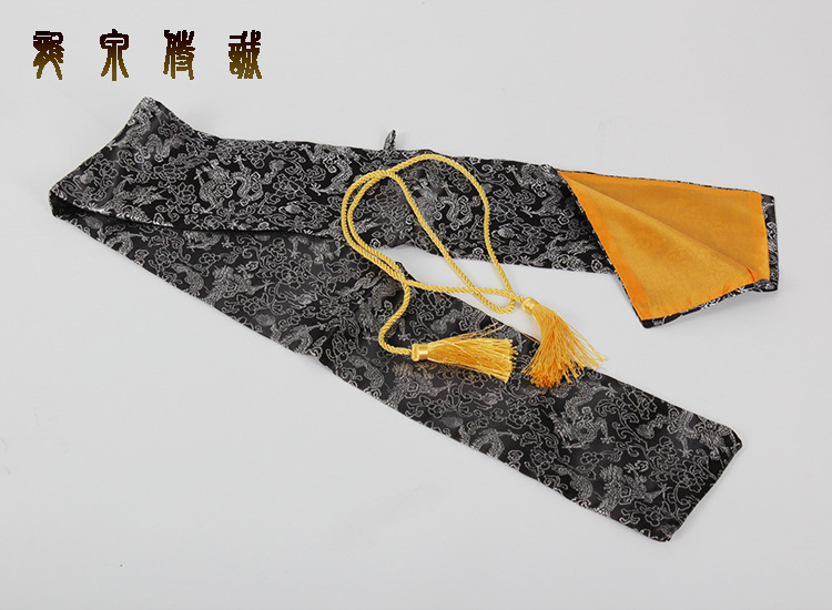 Sword Bag - Bamboo, Brocade, Han, Satin, Japanese Samurai – further detail
