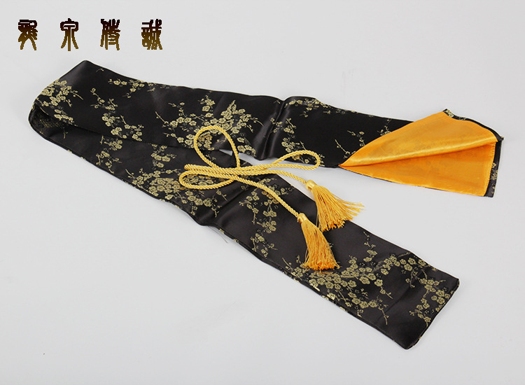 Sword Bag - Bamboo, Brocade, Han, Satin, Japanese Samurai – detail shot