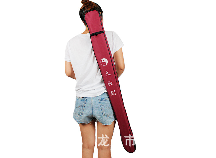 Tai Chi Sword Bag Canvas Martial Arts Sword Sheath Carry on Back – overview