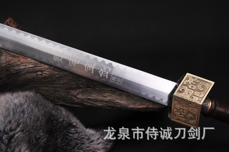Wholesale Triangular Sword - Rosewood Handle Gift Sword – further detail